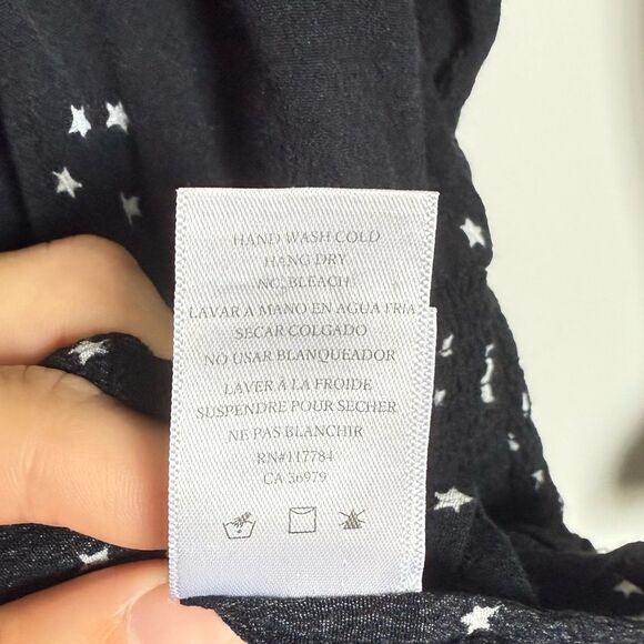 Rails Juliette Black Stars and Moon Dress Size Small - Picture 7 of 7
